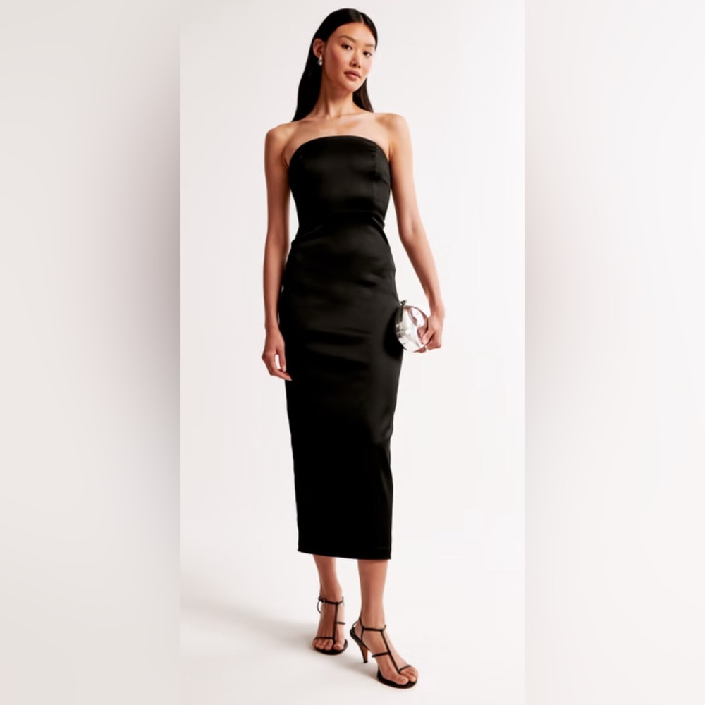 A&F Satin Sculpt Maxi Dress